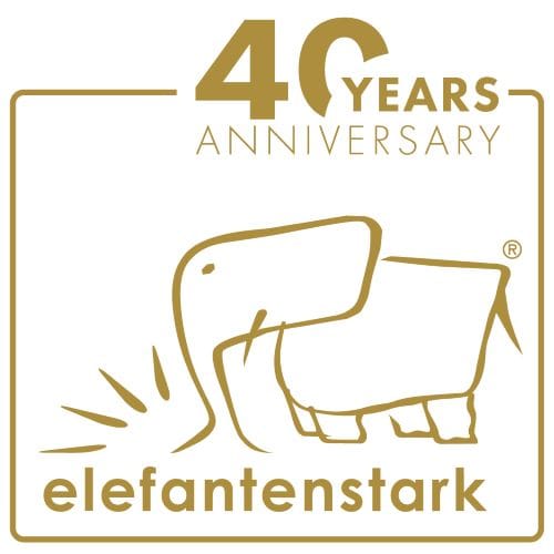 elefantenstark Logo 40 Jahre